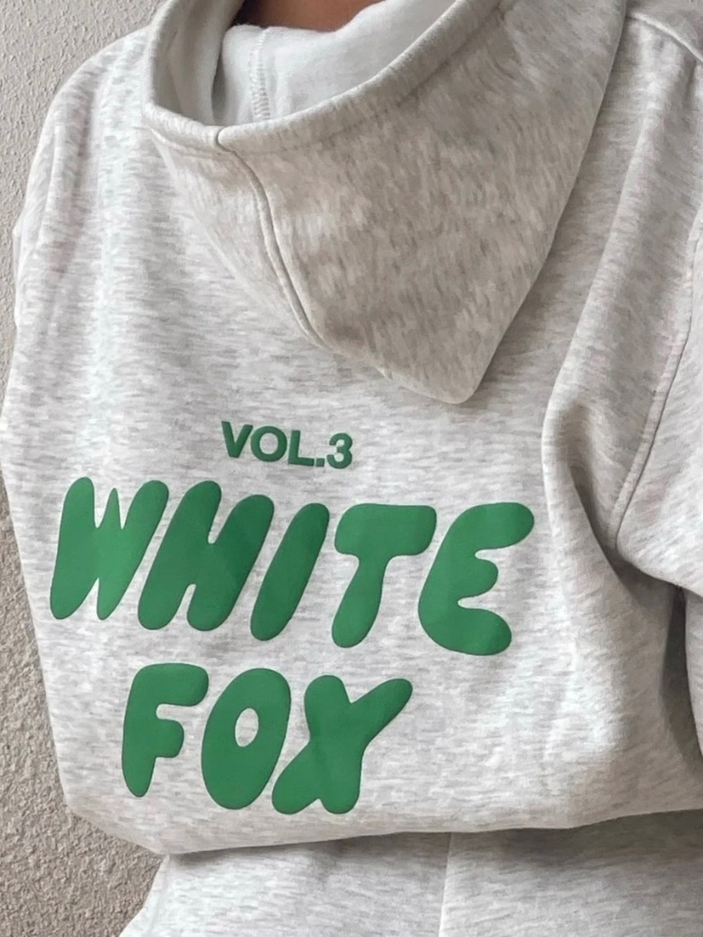 EUC [White Fox] Glacier Grey & Green VOL. 3 < Offstage Hoodie > Small Medium - Picture 11 of 12